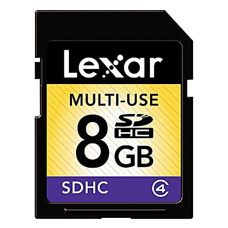 Lexar™ SDHC Class 4 Memory Card, 8GB
