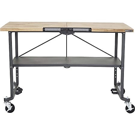 Cosco SmartFold Butcher Block Portable Workbench - 400 lb Capacity x 52 Cosco SmartFold Butcher Block Portable Workbench - 400 lb Capacity x 52