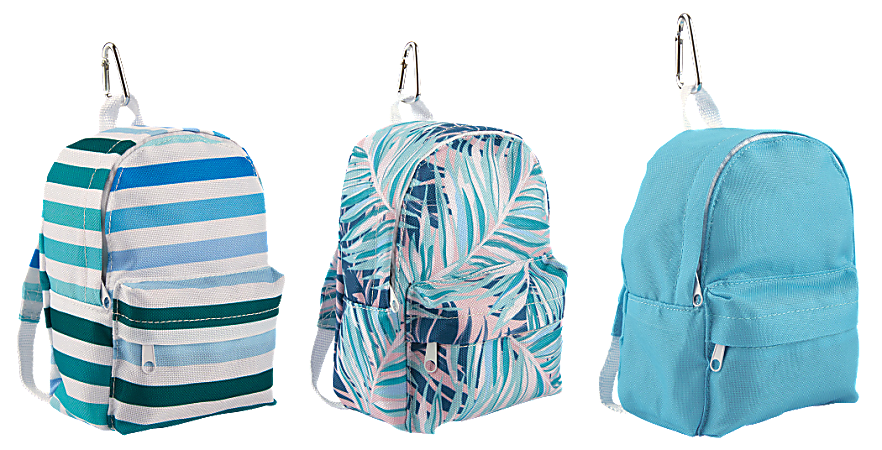 Office Depot® Brand Mini Backpack Pouch, 4 3/4"H x 6 5/16"W x 2 3/4"D, Assorted Colors