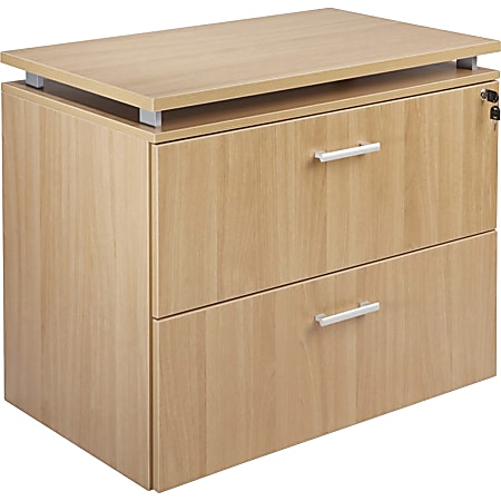Lorell® Concordia Series 36"W 2-Drawer Lateral File Cabinet, Latte
