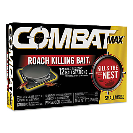 Combat® Quick Kill Formula Small Roach Bait, 12/Pack, 12 Packs/Carton