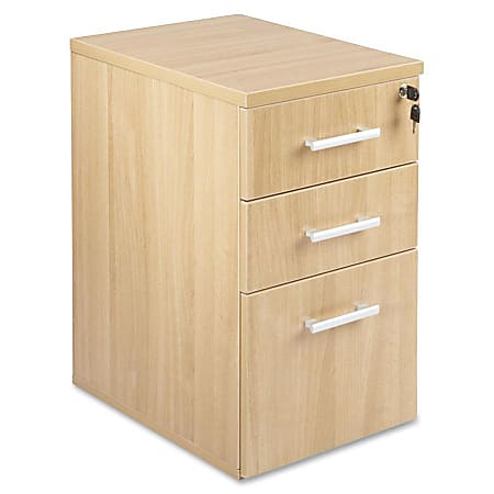 Lorell® Concordia Series 22"D 3-Drawer Letter-Size File Cabinet, Latte