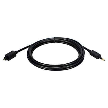 QVS 6ft Toslink to MiniToslink Digital/SPDIF Optical Audio Cable