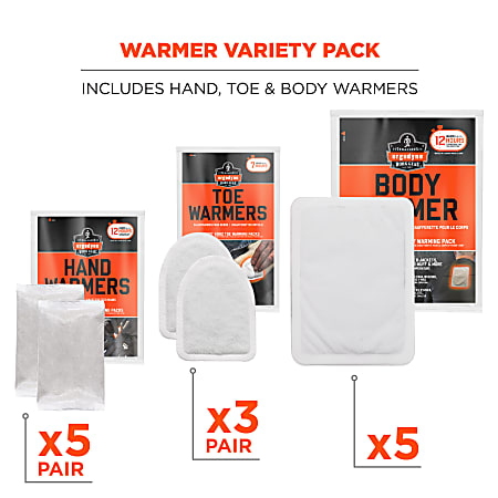Heated Socks HotHands Toe Warmers Individually Wrapped Packs-10 Pair Toe Warmer Socks