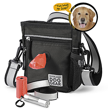 Mobile Dog Gear DayNight 6 Piece Walking Bag 7 H x 2 W x 6 D Black Office Depot