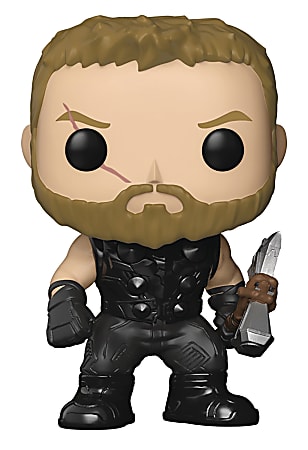 Funko POP! Figure, MARVEL Avengers: Infinity War Thor, 6 5/16"H x 4 11/16"W x 3 5/8"D, Multicolor