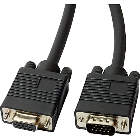 4XEM VGA Etension Cable, 3', Black