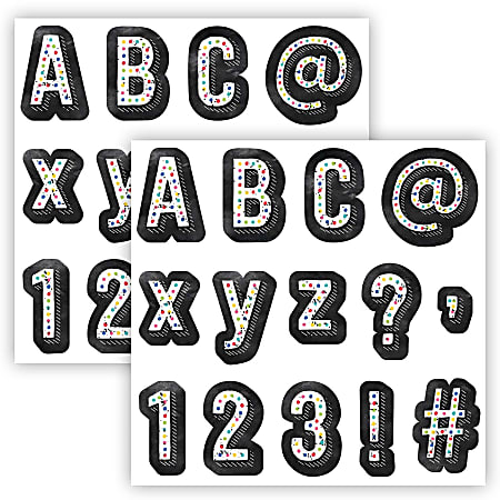 Creative Teaching Press Designer Letters, Chalk It Up! Colorful Chalk, 216 Pieces Per Pack, Set Of 2 Packs