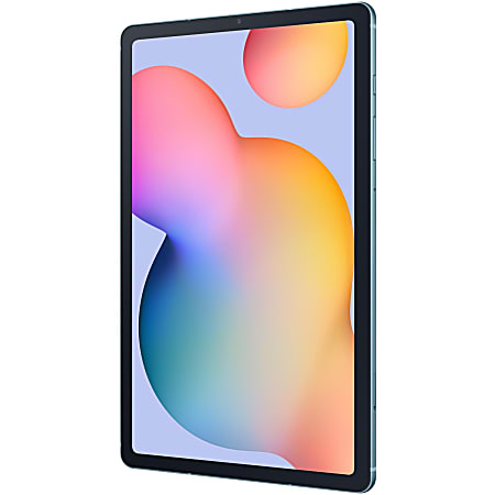 Samsung Galaxy Tab S6 Lite Sm P610 Tablet 10 4 4 Gb Ram 64 Gb Storage Android 10 Angora Blue Office Depot