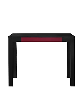 Ameriwood™ Home Parsons Desk With Drawer, Black/Red