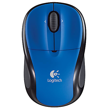 Logitech V220 Optical Mouse For Notebooks blue - Office Depot