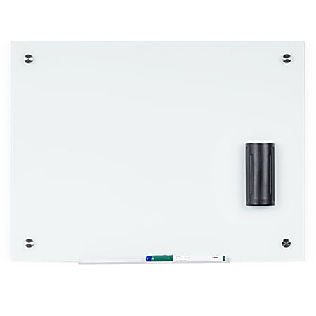 Bi-silque Magnetic Glass Dry Erase Board - 48