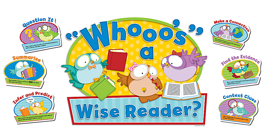 Carson Dellosa Owl Pals Reading Strategies Bulletin Board Set ...