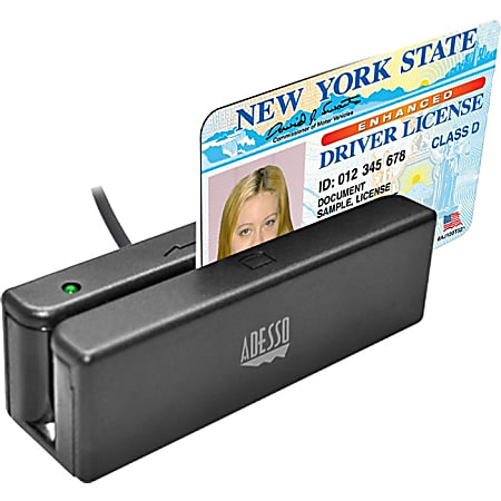 Adesso MSR-100 - Magnetic card reader (Tracks 1, 2 & 3) - USB