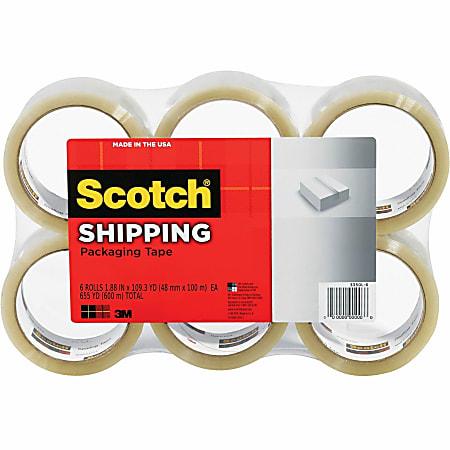 Scotch® 3350 General-Purpose Shipping Tape, 3&quot; Core, 1
