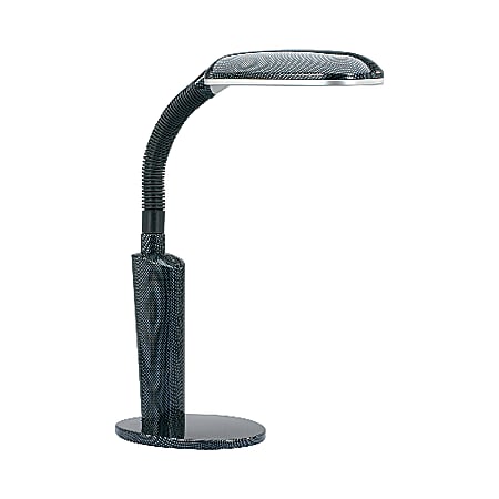 V-Light Full-Spectrum Gooseneck Desk Lamp, 17 3/4"H, Black/Silver