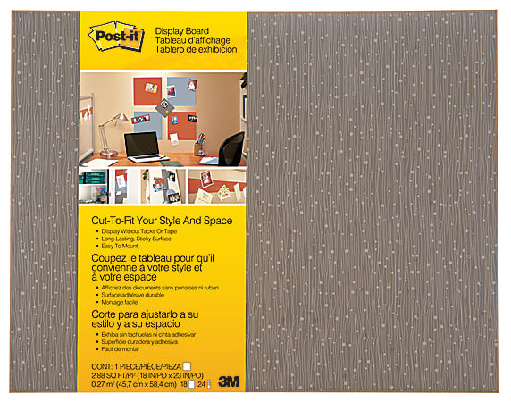 Post-it Cut-to-Fit Display Board, 18" x 23", Mocha