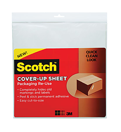 Scotch Packaging Re-Use Cover-Up Sheets, 6/pk