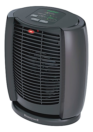 Honeywell® EnergySmart™ 1500 Watts Electric Ceramic Oscillating Fan Heater, 3 Heat Settings, 11.62"H x 7.12"W x 10.38"D, Black