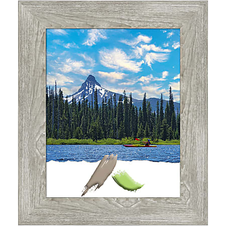 Amanti Art Dove Graywash Picture Frame, 22" x 26", Matted For 16" x 20"
