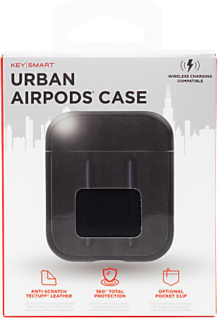 KeySmart TecTuff AirPods Case, Black