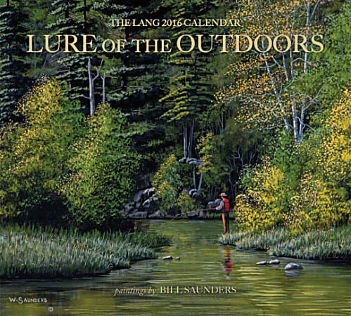 LANG Monthly Wall Calendar, 13 3/8" x 12", Lure Of The Outdoors, January-December 2016