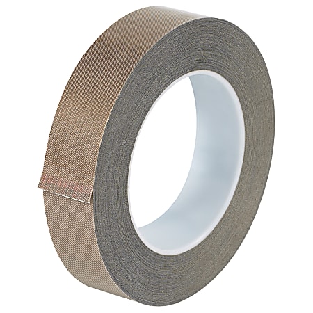 Office Depot® Brand PTFE Glass Cloth Tape, 3 Mils, 3" Core, 1" x 54', Brown