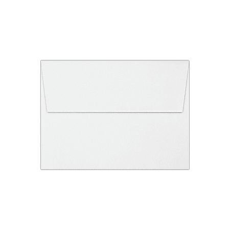 LUX Invitation Envelopes, A7, Peel & Stick Closure, White, Pack Of 500