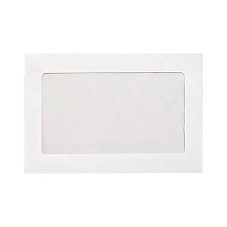 LUX #6 1/2 Full-Face Window Envelopes, Middle Window, Gummed Seal, Bright White, Pack Of 1,000