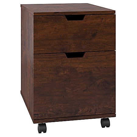 Bush Furniture Mission Creek 2 Drawer Mobile File Cabinet, Antique Cherry, Standard Delivery