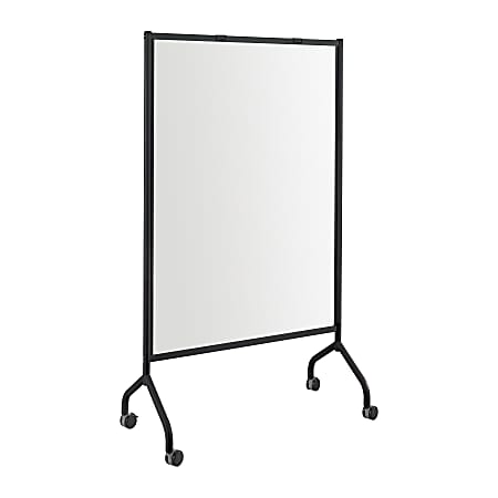 Safco® Impromptu® Full Magnetic Dry-Erase Whiteboard Screen, 42" x 72", Steel Frame With Black Finish