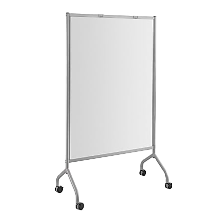 Safco® Impromptu® Full Magnetic Dry-Erase Whiteboard Screen, 42" x 72", Steel Frame With Gray Finish