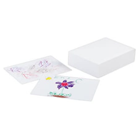 Colorations White Sulphite Paper, 9 x 12 - 500 Sheets, 50lb Weight Quality with Storage Bin