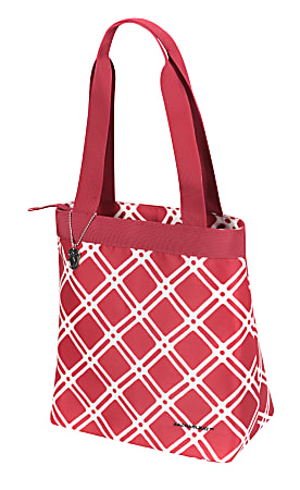 Rachael Ray Gramercy Tote Meal Carrier, 12 1/8" x 13" x 7", Red