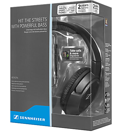 Sennheiser HD 429s Over The Ear Headphones Black