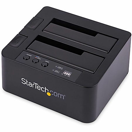 StarTech.com USB 3.1 (10Gbps) Standalone Duplicator Dock for 2.5" & 3.5" SATA SSD / HDD Drives