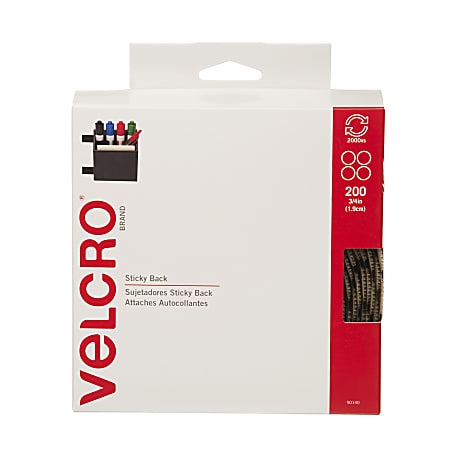 VELCRO® Brand Dots, 3/4", Beige, Roll Of 200