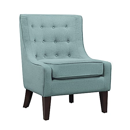 Lifestyle Solutions Lina Accent Guest Chair, Aqua/Java