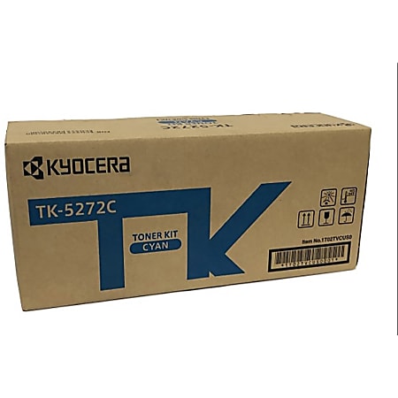 Kyocera TK-5272C Original Laser Toner Cartridge - Cyan - 1 Each - 6000 Pages