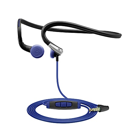 Sennheiser PMX 685i Behind-The-Head Sports Headphones, Blue/Gray