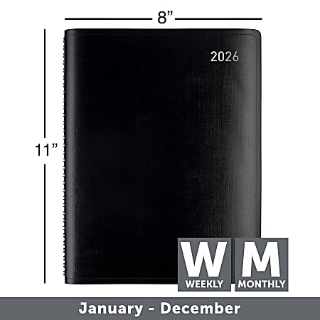 SUNEE 2626 Planner 6.4" X 8.5" – Dated Productivity Planner For Time Management - Daily,Weekly & Monthly Planner To Achieve Goals - Dated From January 2026 – December 2026,Black