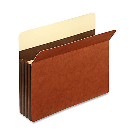 Pendaflex® File Pockets, Heavy-Duty, Letter Size, 3 1/2" Expansion, Brown, Box Of 25