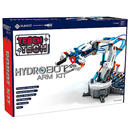 Elenco Electronics TEACH TECH HydroBot Arm Kit, Multicolor, Grade 6 To 12
