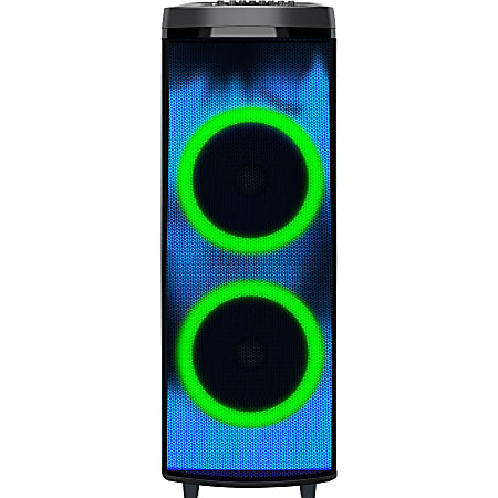 IQ Sound IQ-7012DJBT Bluetooth Speaker System - 90 W RMS - Black - 40 Hz to 20 kHz - Battery Rechargeable - USB