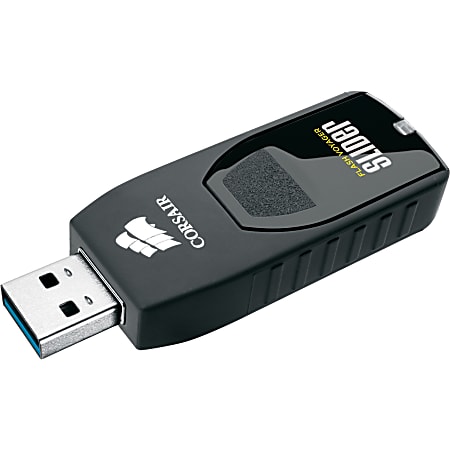 Corsair Flash Voyager Slider USB 3.0 32GB USB Drive - 32 GB - USB 3.0 - Black - 5 Year Warranty