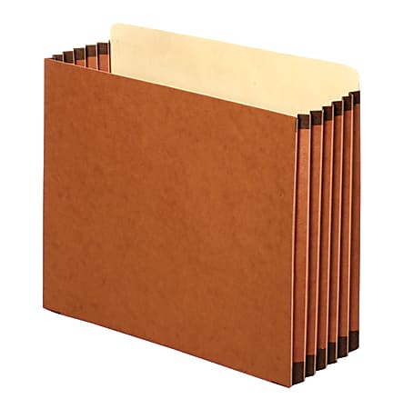 Pendaflex® File Pockets, Cabinet, Letter Size, 5 1/4" Expansion, Brown, Box Of 10
