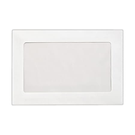 LUX #6 1/2 Full-Face Window Envelopes, Middle Window, Gummed Seal, Bright White, Pack Of 500