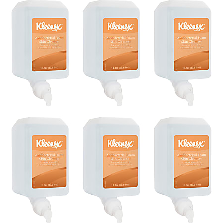 Kleenex® Antibacterial Foam Cleanser Soap, Fresh Scent, 33.8 Oz Bottle