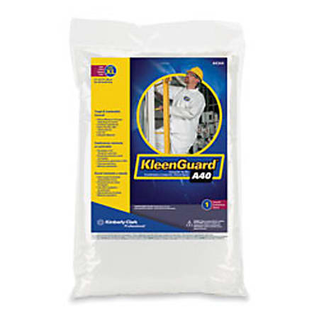 KleenGuard A40 Coveralls, X-Large, White