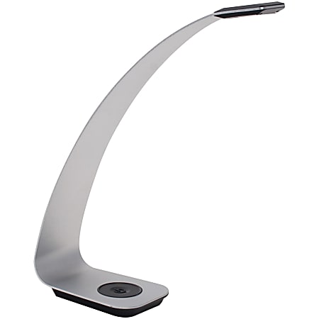 Ledu Aluminum Contour LED Desk Task Lamp, Silver